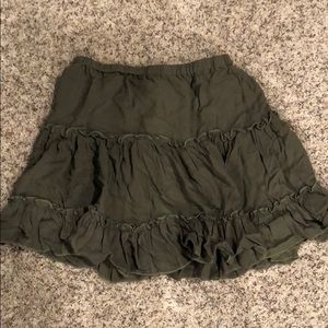 Green skirt